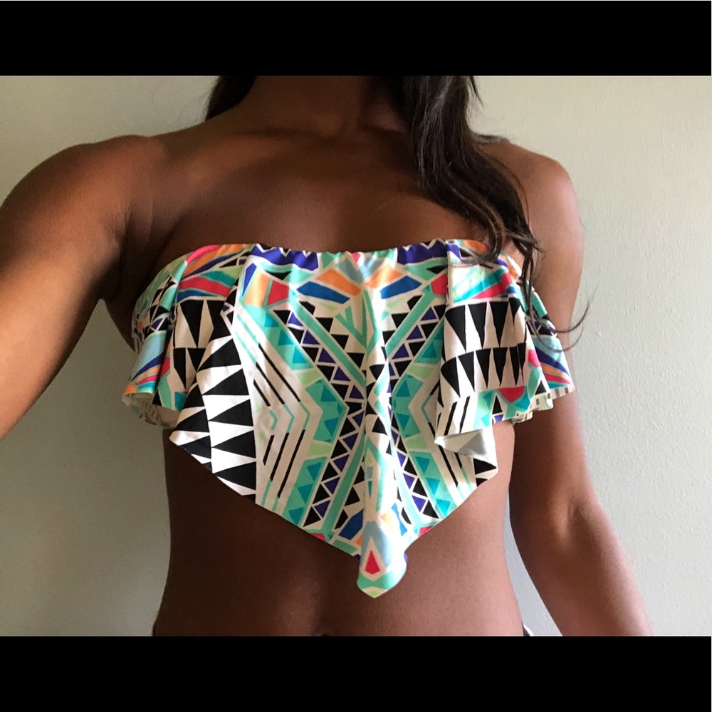 Strapless bathing suit top